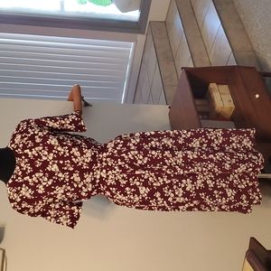 Classic Floral Tea Length Warren Z Dress